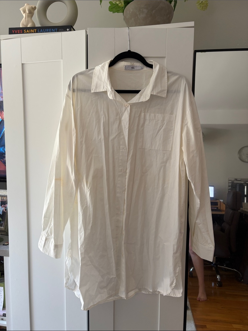 Adika White Button-Down Dress